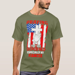 Christliches Gebet unter der amerikanischen Flagge T-Shirt