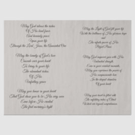 Christliches Gebete Decoupage Seidenpapier