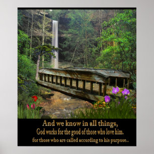 Christliches Gebetsplakat Poster