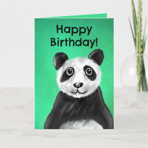 Christliches Geburtstagskarten (Panda) Karte