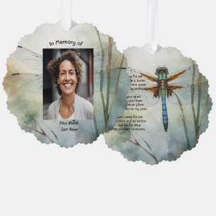 Christliches Gedenkfoto-Andenken, maßgeschneiderte Ornament Karte