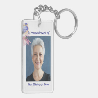 Christliches Gedicht Bluebird Garden Bird Schlüsselanhänger