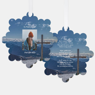 Christliches Gedicht Erinnerungsandenken Kreuz Kru Ornament Karte