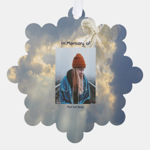 Christliches Gedicht Memorial Keepake Angel Sky Cl Ornament Karte