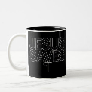 Christliches Geschenk Jesus Glaube Bibelvers Zweifarbige Tasse