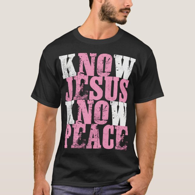 Christliches Geschenk Produkt kennen Jesus kennen  T-Shirt (Vorderseite)