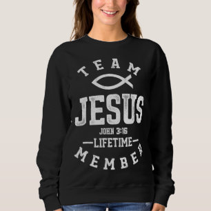 Christliches Geschenkteam Jesus Religious Sweatshirt