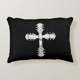 christliches Gitarrenkreuz Dekokissen