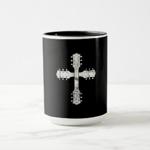 christliches Gitarrenkreuz Tasse