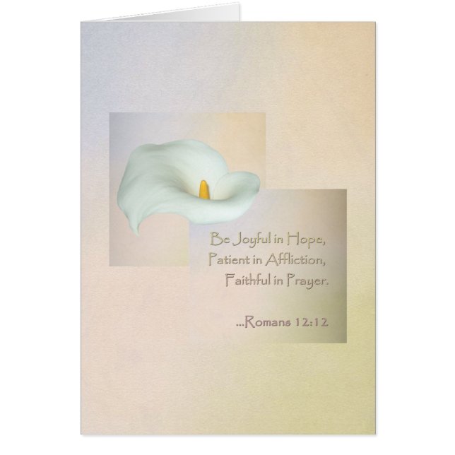 Christliches Glauben-Kunst ~ Römer-12:12 (Vorne)