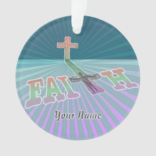 Christliches Glaubenskreuz Ornament