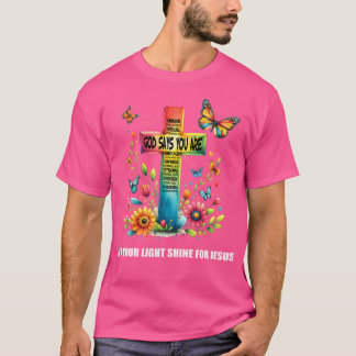 Christliches Glow-For-Jesus Lasse deinen Lichtschr T-Shirt