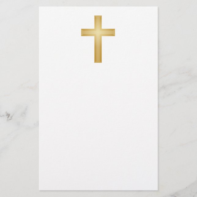 Christliches Gold Briefpapier (Vorderseite)