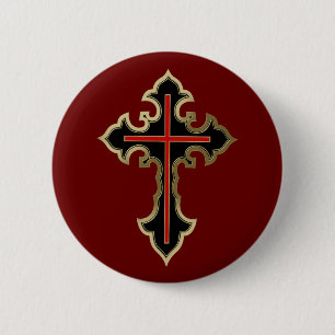 Christliches Goldrausch Button
