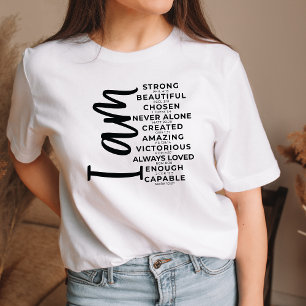 Christliches grafisches Hemd für Frauen stark geei T-Shirt