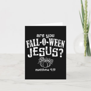 Christliches Halloween-Fest Karte