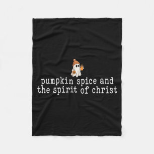 Christliches Halloween Süßer Geist Kürbis Sce Glau Fleecedecke