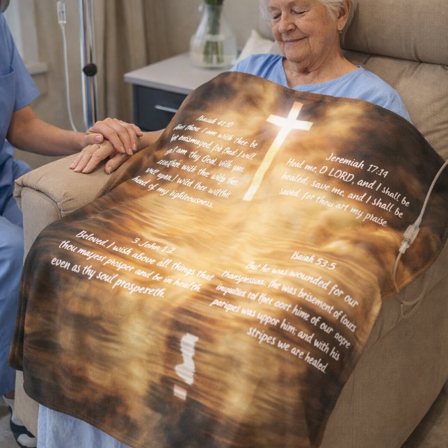 Christliches Heilgebet Shawl Lap Blanket Sherpadecke (Von Creator hochgeladen)