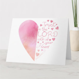 Christliches Herzvertrauen der Frauen dem Herrn Karte