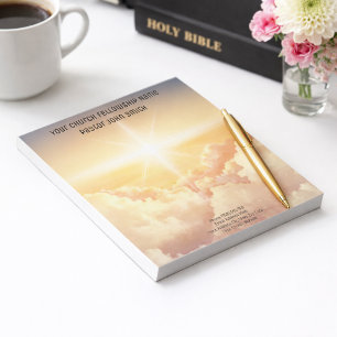 Christliches Himmlisches Cloud Church Business Notizblock