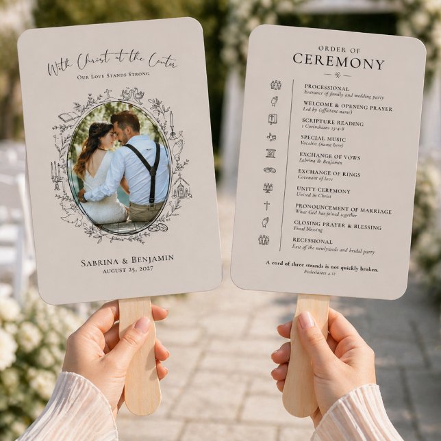 Christliches Hochzeitsprogramm-Fächerset Fächer (Von Creator hochgeladen)