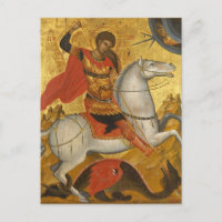 Christliches Icon des Großen Märtyrers George Orth