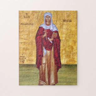 Christliches Icon St. Thekla Orthodox Puzzle
