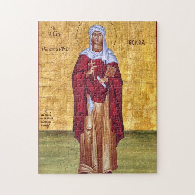 Christliches Icon St. Thekla Orthodox Puzzle (Vertikal)