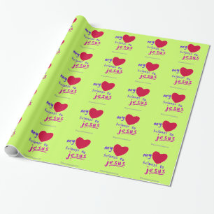 Christliches inspiriertes geschenkpapier