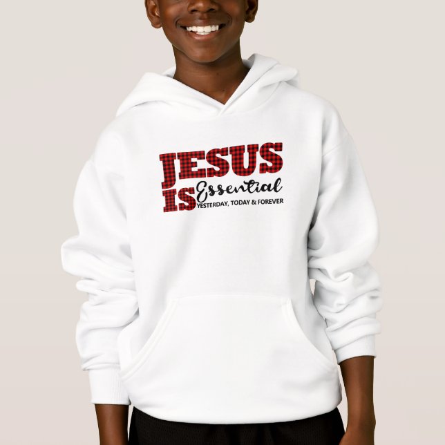 Christliches Jesus ist essenziell Niedlichen Karie Hoodie (Vorderseite)