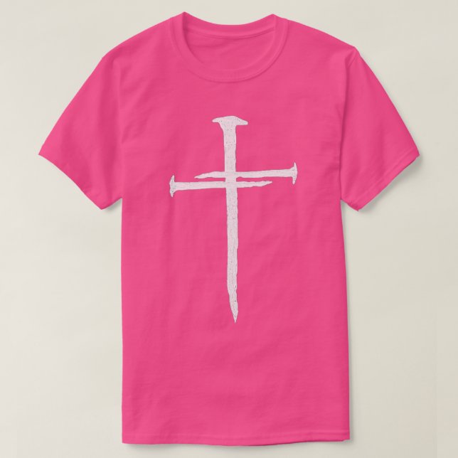 Christliches Jesus Nail Cross T-Shirt (Design vorne)