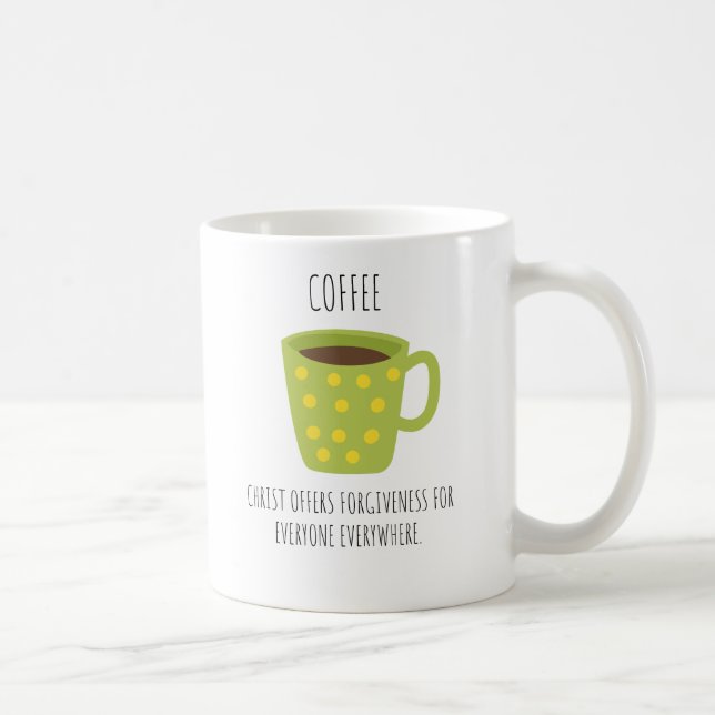 Christliches Kaffee-Thema Kaffeetasse (Rechts)