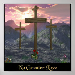 Christliches Kalvarienposter Poster