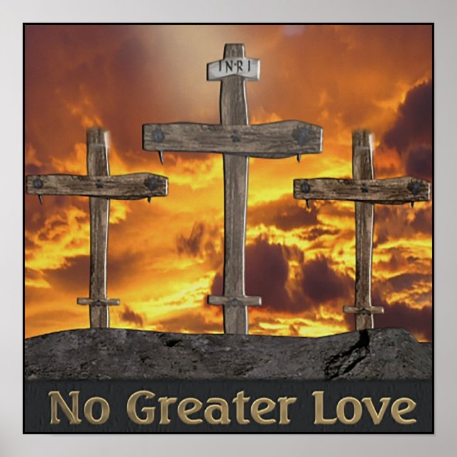 Christliches Kalvarienposter Poster (Vorne)