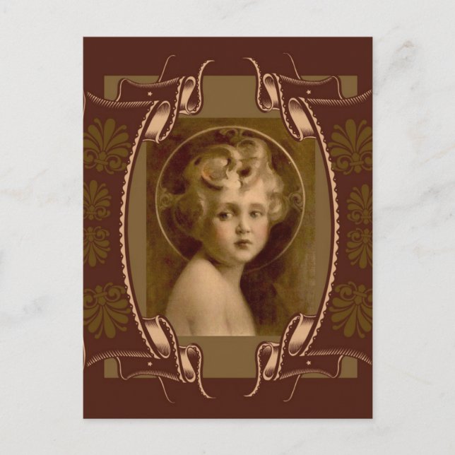 Christliches Kind Jesus "Das Licht der Welt" Postkarte (Vorderseite)