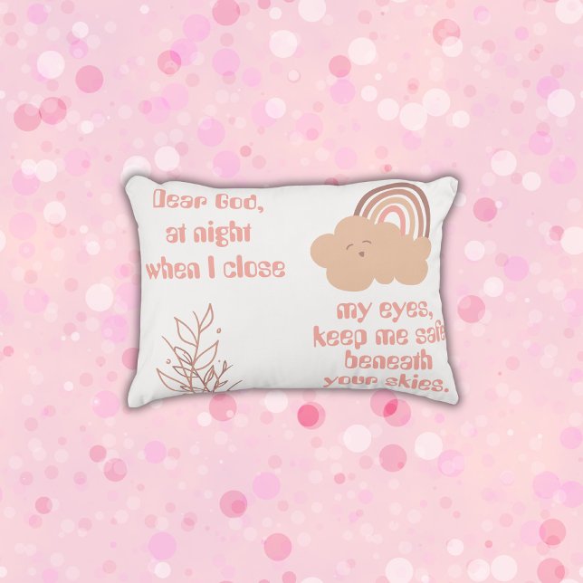 Christliches Kindergebet Rosa | Dekokissen (Von Creator hochgeladen)
