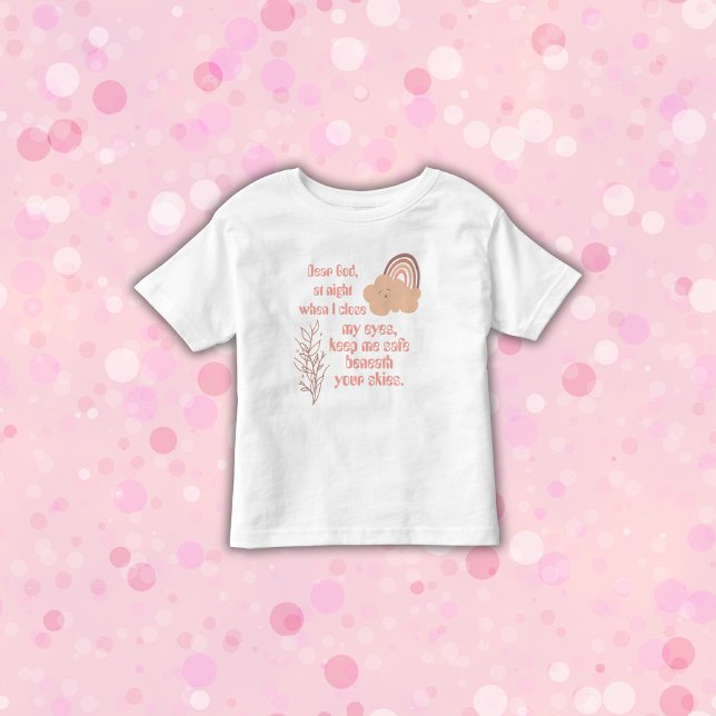 Christliches Kindergebet Rosa | Kleinkind T-shirt (Von Creator hochgeladen)