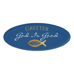 Christliches Kirchenministerium Grescher Usher Nam Namenschild