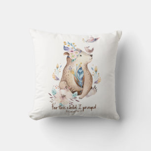 Christliches Kissen Kinderzimmer Waldtiere