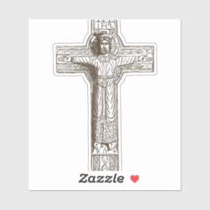 Christliches Klassikkreuz Aufkleber