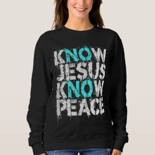 Christliches Kleidungsstück - Jesus kennen den Fri Sweatshirt