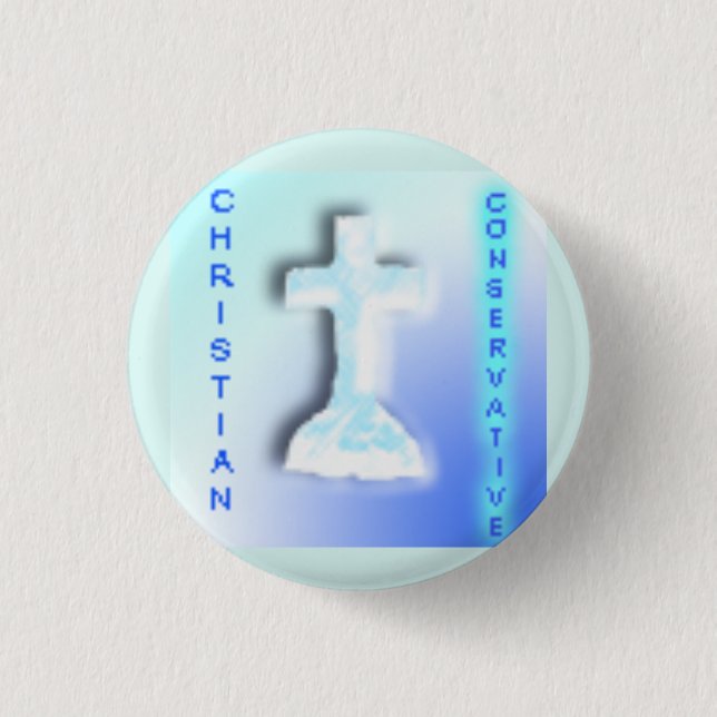 Christliches konservatives Party Button (Vorderseite)