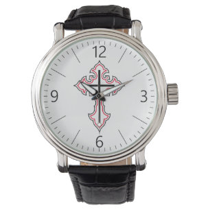Christliches Kreuz Armbanduhr