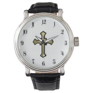 Christliches Kreuz Armbanduhr