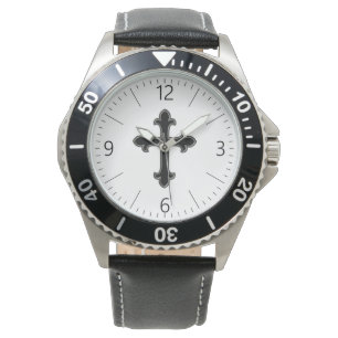 Christliches Kreuz Armbanduhr