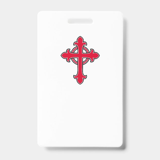 Christliches Kreuz Ausweis (Vorderseite)