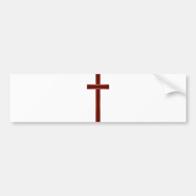Christliches Kreuz Autoaufkleber (Vorne)