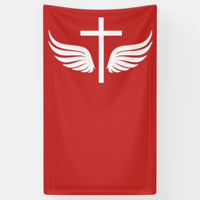Christliches Kreuz Banner (Vertikal)