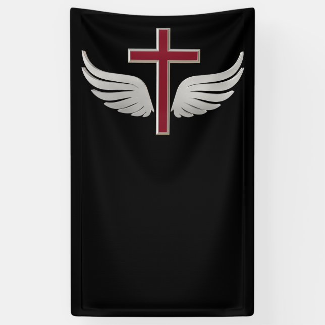 Christliches Kreuz Banner (Vertikal)