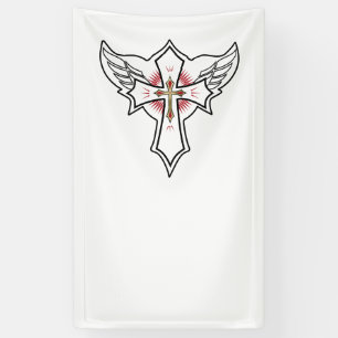 Christliches Kreuz Banner